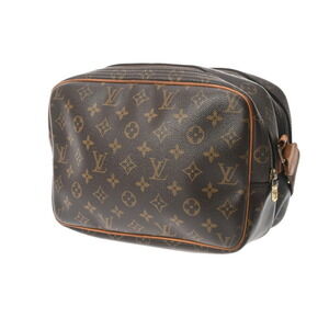 Louis Vuitton Reporter Brown Monogram Shoulder Bag Canvas